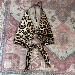 Leopard Print Halter Top